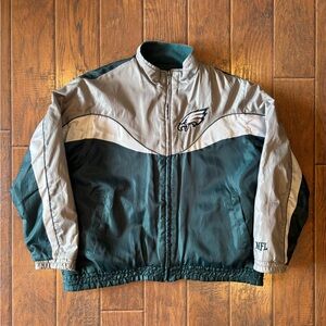Vintage Y2K Reversible NFL Philadelphia Eagles Fleece Jacket